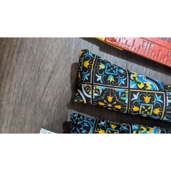 Dammit Doll Stress Relief Toy With Tile Pattern & Yarn Hair  Blue Yellow Black P - Picture 8 of 8